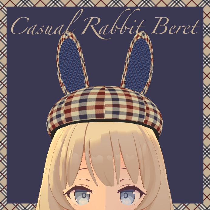 Casual Rabbit Beret / ゆれる！うさ耳ベレー帽子