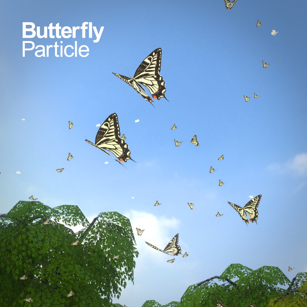 ちょうちょパーティクル Butterfly Particle Worlds On Vrchat Beta