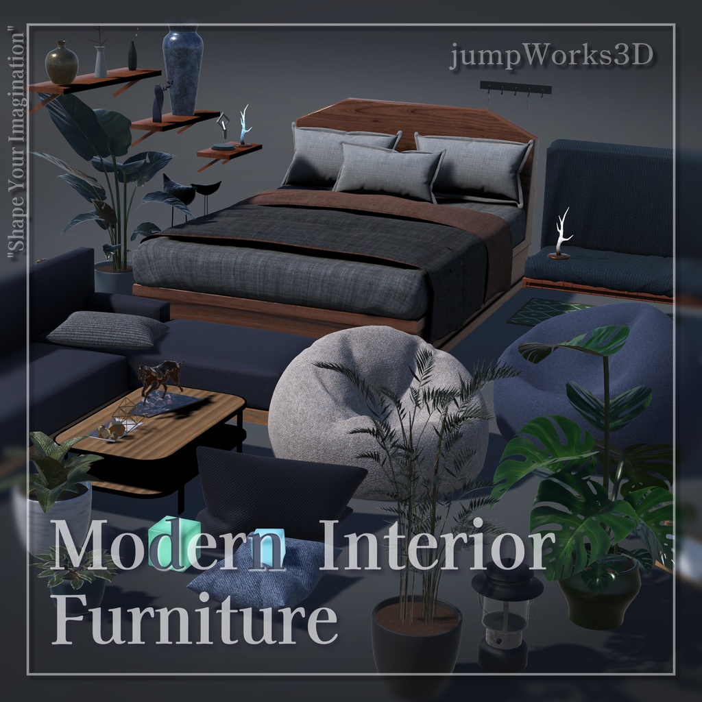 モダンなインテリア/家具 セット 【Modern Interior Furniture】